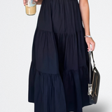 Noa Vestido Midi con Mangas con Volantes