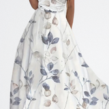 Sorelle Vestido Largo Elegante con Flore