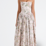 Cielle | Vestido Floral con Corsé