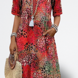 Florencia Vestido Midi Vibrante