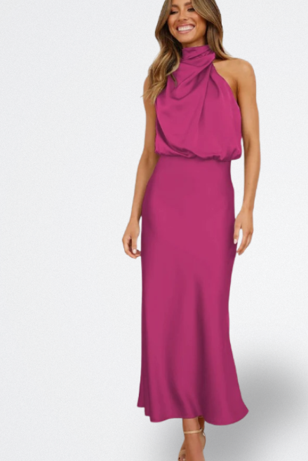Niva | Vestido Largo de Satén