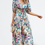 Capri | Vestido Midi Abstracto