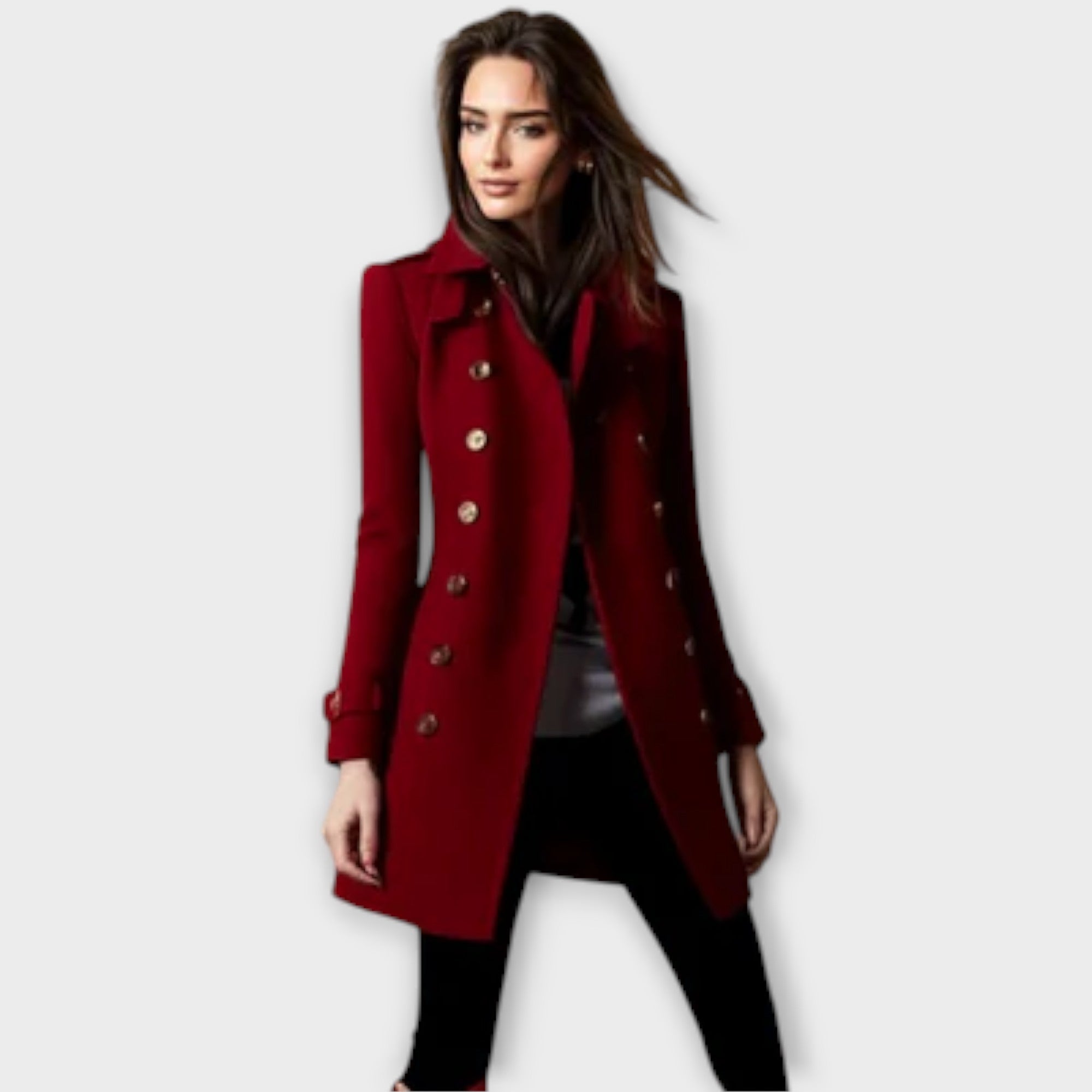 Linda - Abrigo Trench de Doble Botonadura