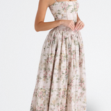 Cielle | Vestido Floral con Corsé