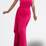 Selene Vestido Asimétrico con Volante