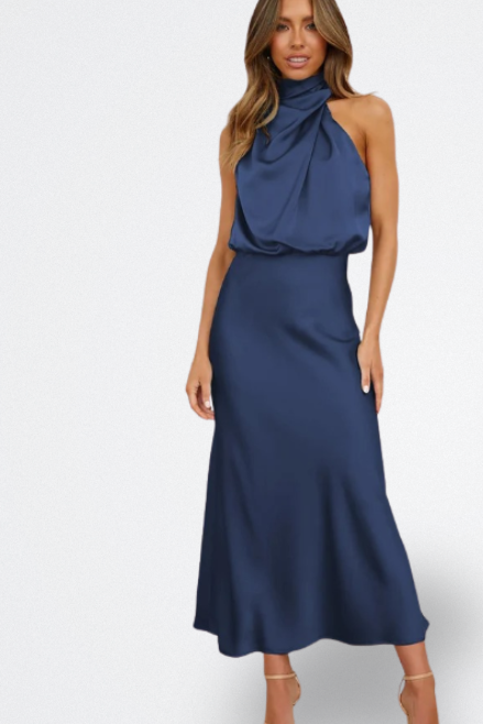 Niva | Vestido Largo de Satén