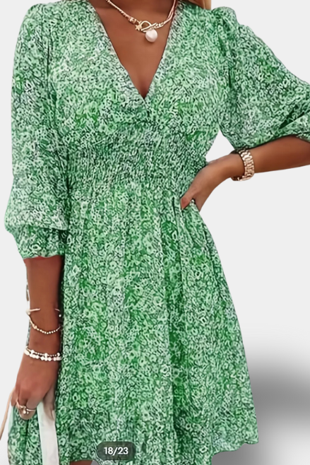 Barbara Vestido de Verano para Mujer -Tejido Ligero y Casual