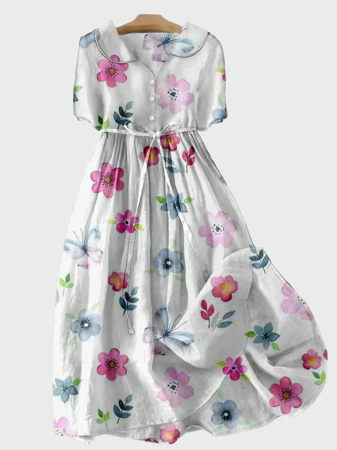 Blommig vårklänning