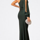 Vale | Vestido satinado de una manga