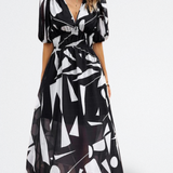 Capri | Vestido Midi Abstracto