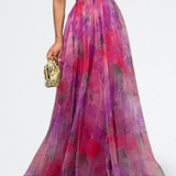 Giselle Vestido Largo Encantador con Estampado Floral