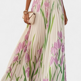 Calanthe Vestido Floral Plisado