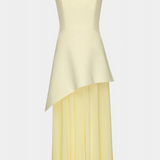 Celaena Vestido Maxi Off Shoulder de Chiffon con Abertura Lateral