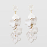 Pendientes de Gotas de Pétalos de Orquídea