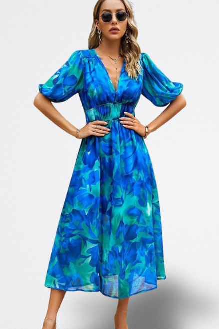 Capri | Vestido Midi Abstracto