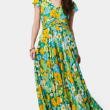 Anais Vestido Largo Floral en Rosa