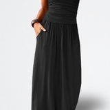 Mara Vestido Midi Sin Tirantes