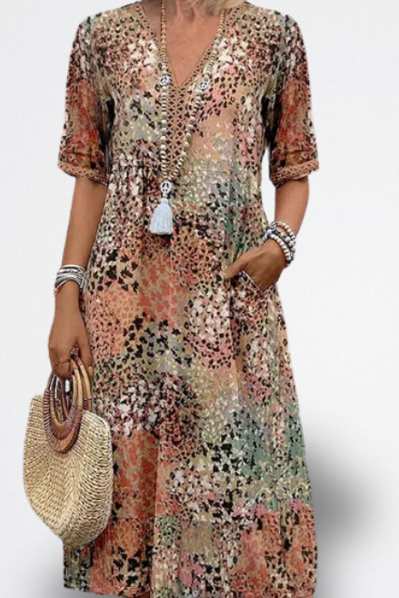 Florencia Vestido Midi Vibrante