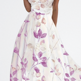 Sorelle Vestido Largo Elegante con Flore