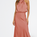 Niva | Vestido Largo de Satén