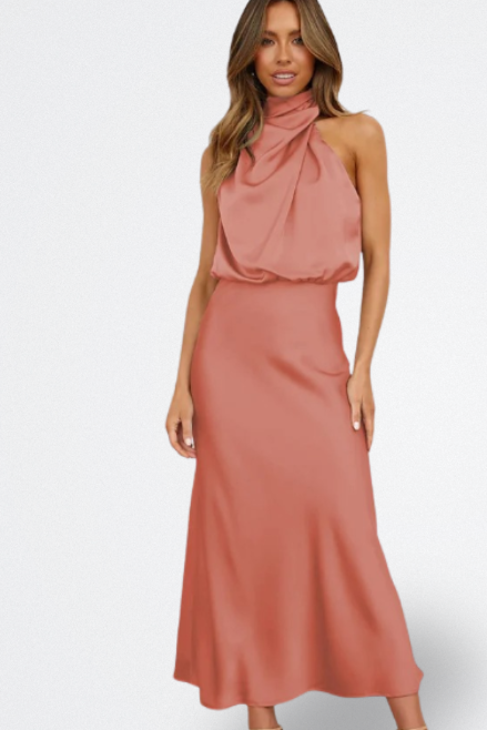 Niva | Vestido Largo de Satén