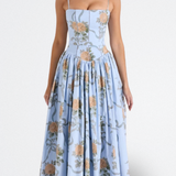 Cielle | Vestido Floral con Corsé