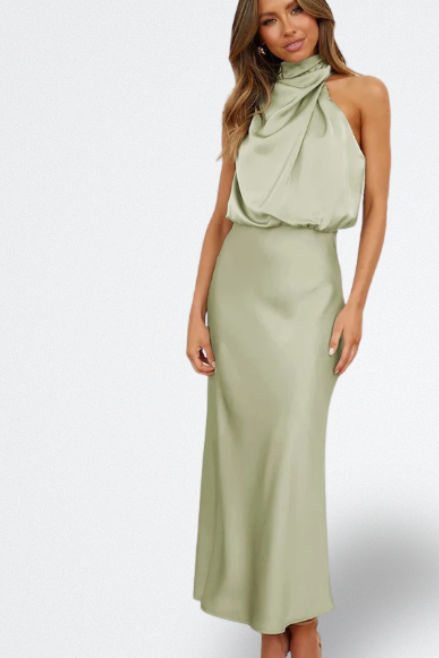 Niva | Vestido Largo de Satén