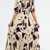 Capri | Vestido Midi Abstracto