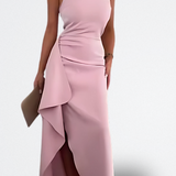Selene Vestido Asimétrico con Volante