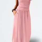 Mara Vestido Midi Sin Tirantes