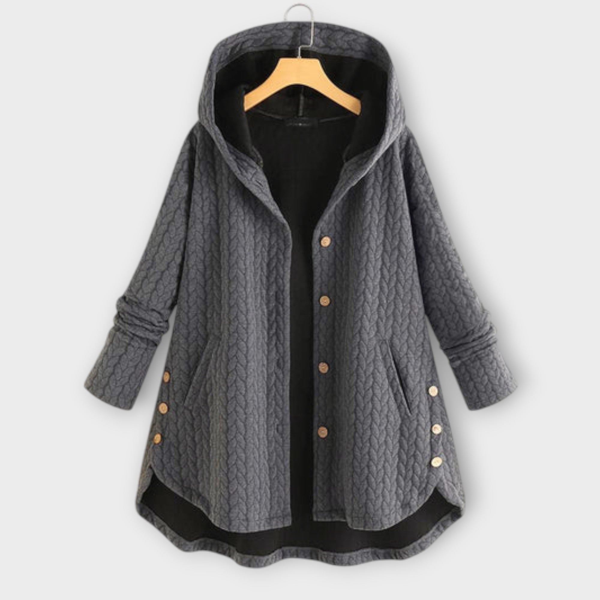Leslie - Chaqueta de Botones Cálida