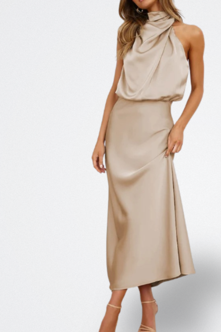 Niva | Vestido Largo de Satén