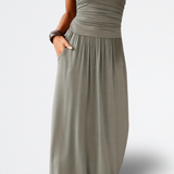 Mara Vestido Midi Sin Tirantes