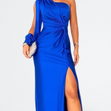 Vale | Vestido satinado de una manga