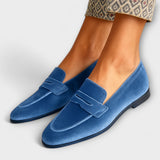 Louise - Mocasines de terciopelo suave