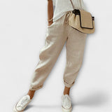 Bibi – Pantalón de lino moderno y casual