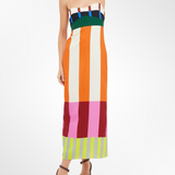 Elsa - Vestido largo multicolor