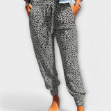 Feli – Pantalón de leopardo con pierna ancha