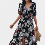 Bonnie Vestido de Verano con Estampado Floral y Silueta Definida
