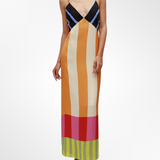 Elsa - Vestido largo multicolor