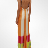 Elsa - Vestido largo multicolor