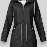 Chaqueta de Lluvia Impermeable Aria Estilosa para Uso Diario