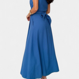 Meryl Vestido Midi de Estilo Camisa con Botones