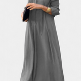 Verónica Vestido Maxi de Manga Larga y Escote en V