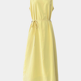 Rosetta Vestido Suave sin Mangas con Lazo Ajustable