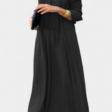 Verónica Vestido Maxi de Manga Larga y Escote en V