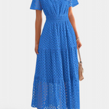 Imani Vestido Maxi de Encaje Bordado