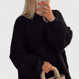 Cassia Jersey de Punto Oversized con Mangas Globo