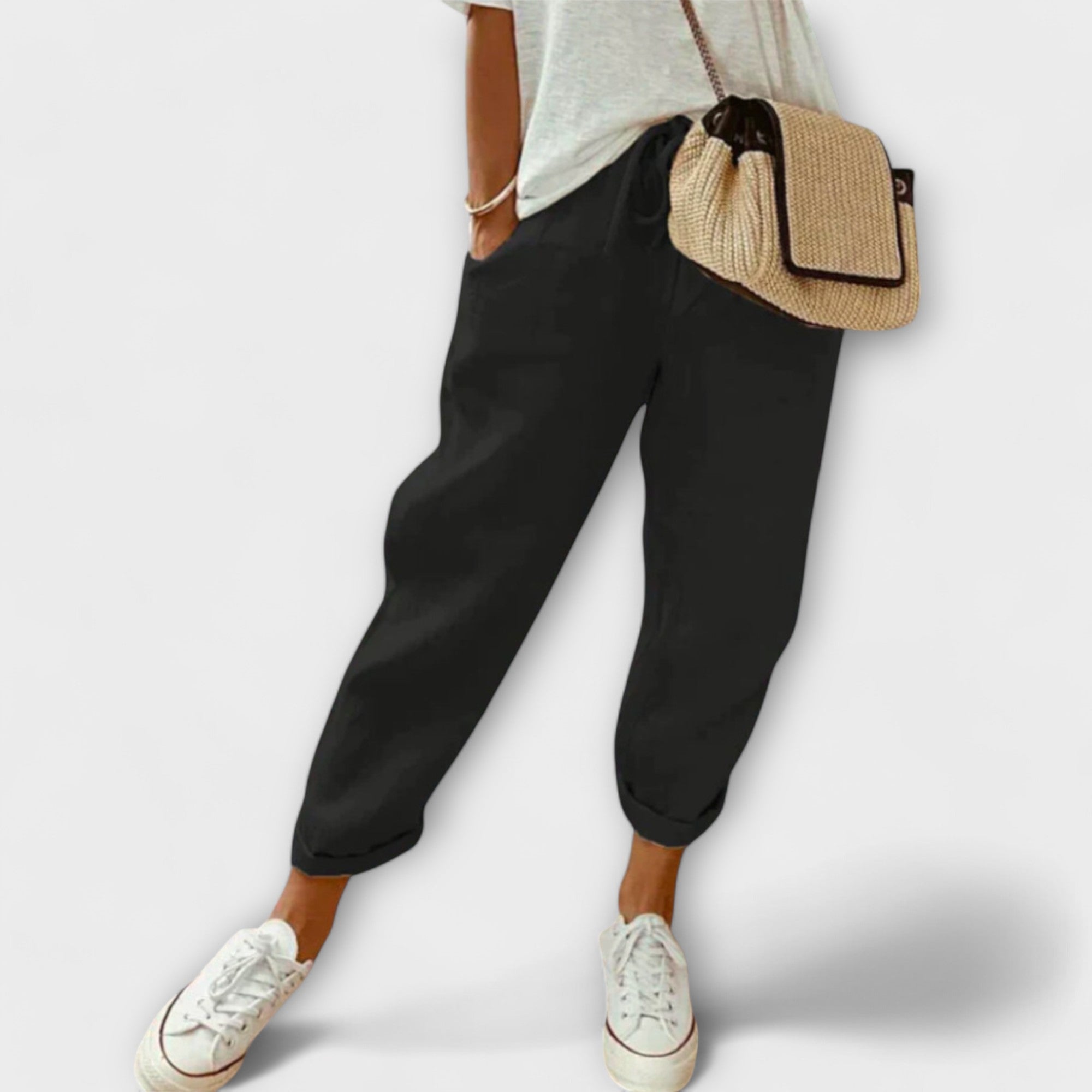 Bibi – Pantalón de lino moderno y casual