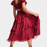 Natalie Vestido Midi Radiante